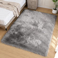 Goolela 5x8 Area Rug Faux Fur Rug Fluffy Washable Grey Sheepskin Large Rug by Goolela