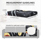 8Pcs Outdoor Cushion Covers, Patio Cushion Covers, Stretch Elastic Slipcovers - Image 2