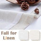 jinchan Linen Valance for Window Embroidered Farmhouse Light Filtering Voile - Image 7
