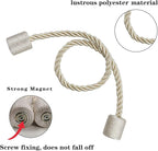 2 Pack Beige Strong Magnetic Curtain Tiebacks Outdoor Elegant Decorative Tie - Image 2
