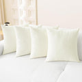 CaliTime Throw Pillow Covers Decorative 18 X 18 Inches Pack of 4 Cozy Chenille by CaliTime