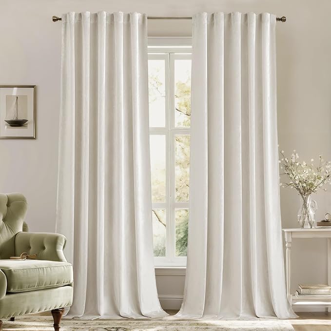 MIULEE Velvet Curtains 108 inches by MIULEE