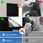 BKSAI 100% Blackout Curtains for Bedroom, Magnetic Portable Blackout Shades for - Image 9