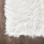 Latepis White Faux Fur Rug 3x5, Faux Sheepskin Rugs - Image 6