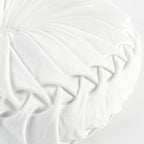 HIG Set of 2 Decorative Round Pleated Throw Pillows, Classy Accent Pumpkin - Image 7