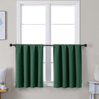 Simplebrand Ava Ever Green Short 30 Inches Blackout Curtain 2 Panels Set by Simplebrand