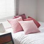 Topfinel Pink Throw Pillows Covers 18x18 Inch Set of 4, Farmhouse Corduroy - Image 5