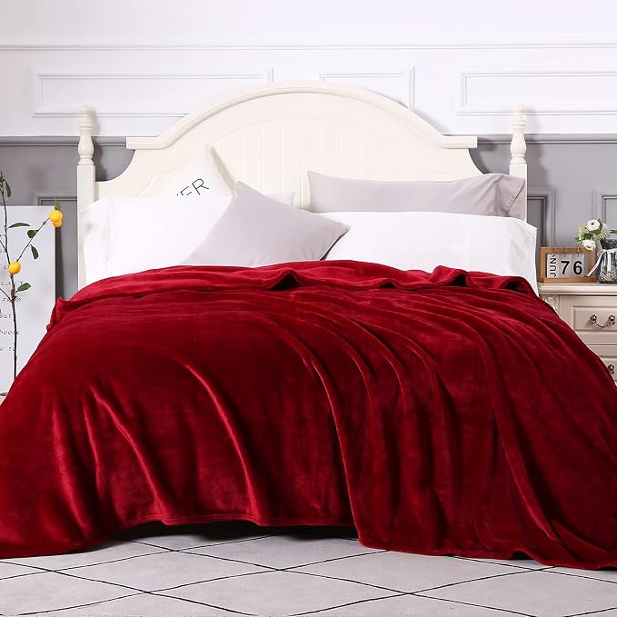 TASTHROW Large Flannel Fleece Throw Blanket, 90×90 Inch - Image 2