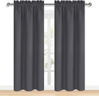 DWCN Blackout Curtains for Bedroom 84 inches Long 2 Panels Set, Solid Thermal - Image 9
