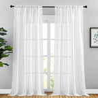NICETOWN White Sheer 102 inch Curtains - Image 2