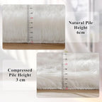 ORINOVA White Fluffy 5x7 Washable Area Rugs - Image 4