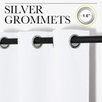 NICETOWN Draperies Curtains Panels, 2 Panels, 29 by 40, Blocking Out 50% - Image 3