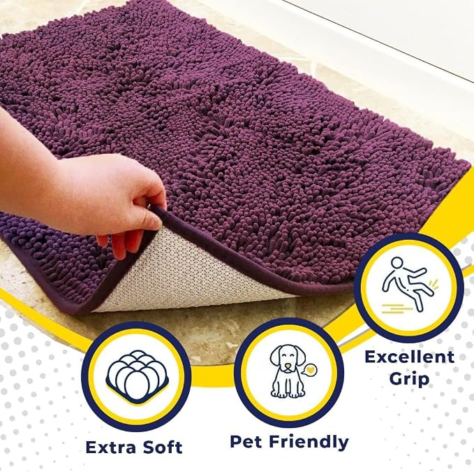 Muddy Mat® | Super Absorbent Door Mat Indoor, Microfiber Quick Dry Chenille - Image 2