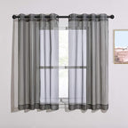 NICETOWN Voile Sheer Window Curtain Panels, Grommet Airy and Breathable Short by NICETOWN