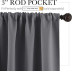 RYB HOME Blackout Privacy Bathroom Window Curtains, Short Thermal Insulated - Image 2