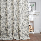 jinchan Linen Floral Curtains for Living Room - Image 3