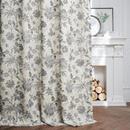 jinchan Linen Floral Curtains for Living Room - Image 3