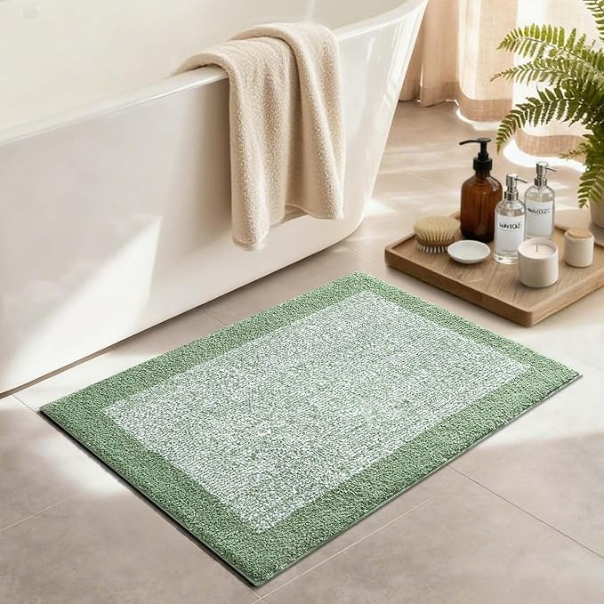 Bathroom Rugs 30x20 Non Slip Washable, Soft Absorbent Quick Dry Mats - Image 3