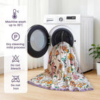 MSGKV Boho Throw Blanket 50"x60" Floral Blanket - Image 7