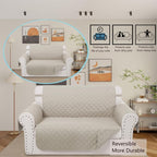 Reversible Loveseat Sofa Covers Couch Cover Furniture Protector - Image 2