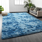 Deerhoo Large Shag Area Rugs 8 x 10, Tie-Dyed Plush Fuzzy Rugs - Image 7