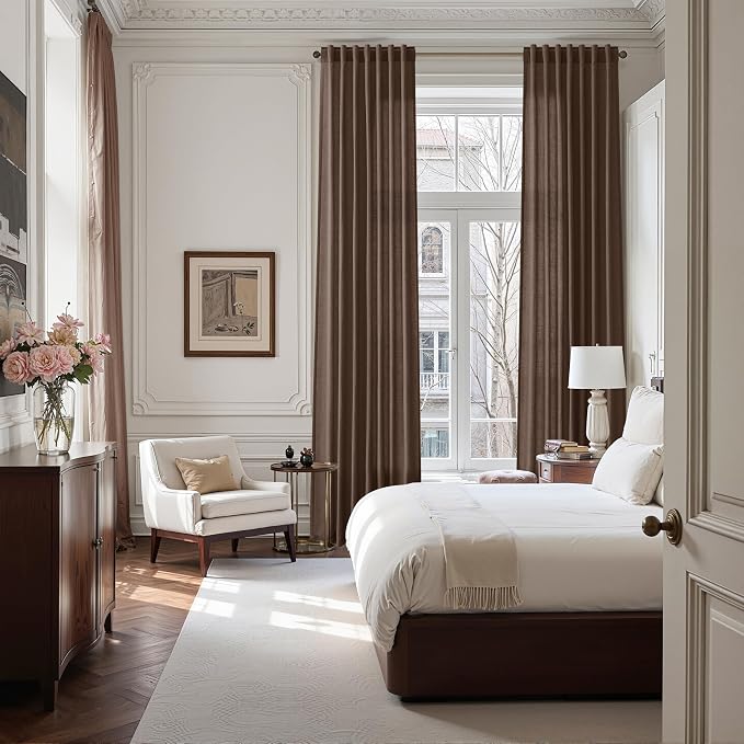 Cappuccino Linen 144 Inch Curtains - Image 5