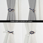 NICEEC 2 Pack Mini Magnetic Curtain Tiebacks Nordic Simple Style Drape Tie - Image 5