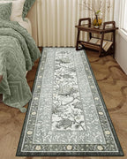 GarveeHome Provence Fog 2x6 Washable Kitchen Runner Rugs Non Slip Vintage Boho - Image 3