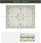 Washable Rugs 8x10 Area Rugs for Living Room, Rugs for Bedroom, Large Carpets - Image 2
