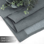 Tollpiz Short Sheer Curtain Living Room Linen Textured Curtains Sheer Light - Image 7
