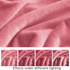 KMUSET Fleece Blanket Salmon Pink Lightweight Super Soft Cozy Fuzzy Bed - Image 5