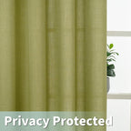 LAMIT Natural Faux Linen Curtains - Image 4
