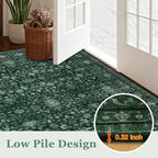Area Rugs 10x12 Living Room Rug: Washable Rug Soft Vintage Distressed Floral - Image 9