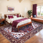 SERISSA Washable Rugs 8x10 Area Rugs, Large Non-Slip Boho Living Room Rug - Image 3