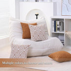HPUK Decorative Throw Pillow Covers Set of 4 Geometric Design Linen Cushion - Image 6