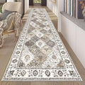 HEBE Hallway Runner Rug 2'8''x12' Washable Vintage Distressed Area Rugs Non by HEBE