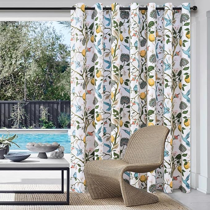 Topfinel Sliding Door Patio Floral Curtains & Drapes - Image 4