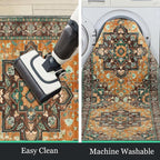 HEBE Hallway Runner Rug 2'x8' Washable Vintage Distressed Area Rugs Non Slip - Image 6