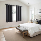 MIULEE Dark Grey Blackout Curtains - Image 6