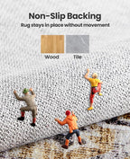 AMADA HOMEFURNISHING 8x10 Area Rugs, Low-Profile Large Washable Area Rug - Image 6