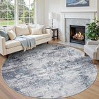 Round Rug 8ft Circle Rug Washable: Carpet Circular Area Rug by Aelenmu