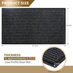 Yimobra Front Door Mat Outdoor Indoor Entrance, 100% Waterproof All-Season All - Image 2