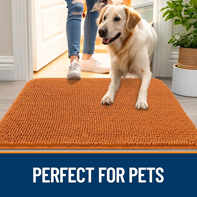 OLANLY Dog Door Mat for Muddy Paws 24x16, Absorbs Moisture and Dirt, Absorbent - Image 6