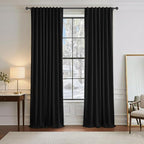 PONY DANCE Black Curtain Panels by PONYDANCE