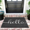 EARTHALL Door Mat Outside Inside Hello Doormat, Durable Floor Mat Non Slip Mat by EARTHALL