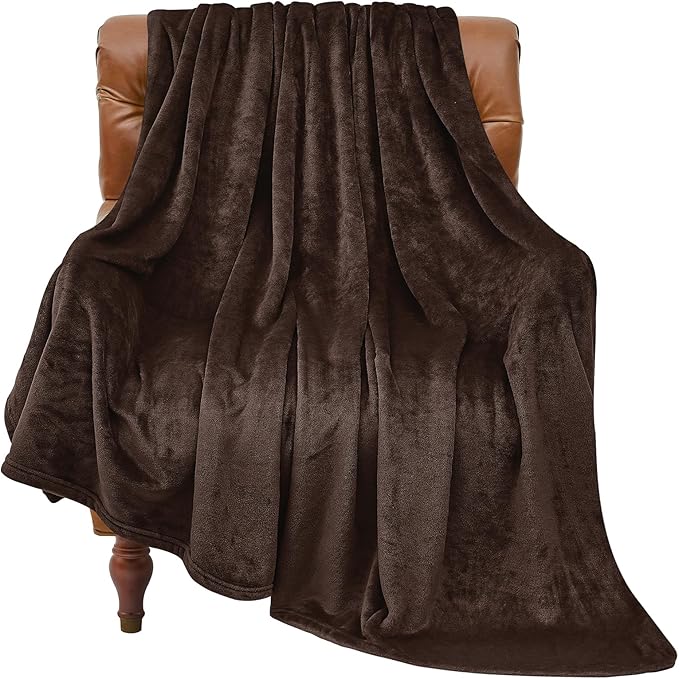 BEDELITE Fleece Blanket Brown Throw Blankets by BEDELITE