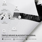 Deconovo Blackout Curtains, Thermal Insulated, W52 x L54 2 Panels, Back Tab - Image 4
