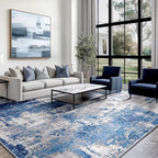 Washable Area Rugs 6'x9' Non-Slip Modern Abstract Soft - Image 9
