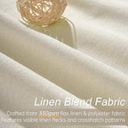 Cream Extra Long 120 Inch Blackout Curtains - Image 2