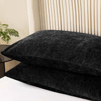 CaliTime Throw Pillow Covers Decorative 20 X 26 Inches Pack of 2 Cozy Chenille - Image 3